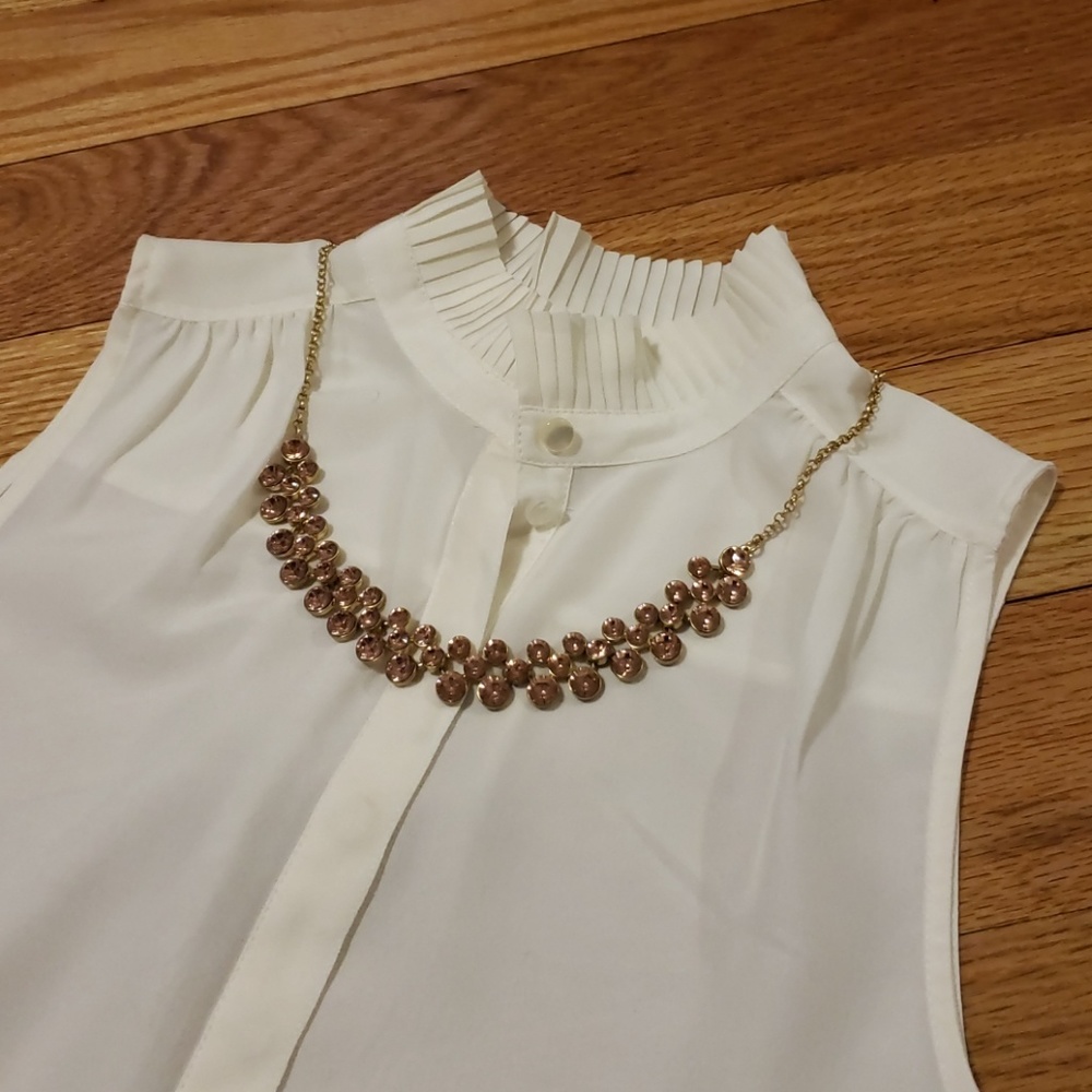 J.Crew rose gold bubble necklace